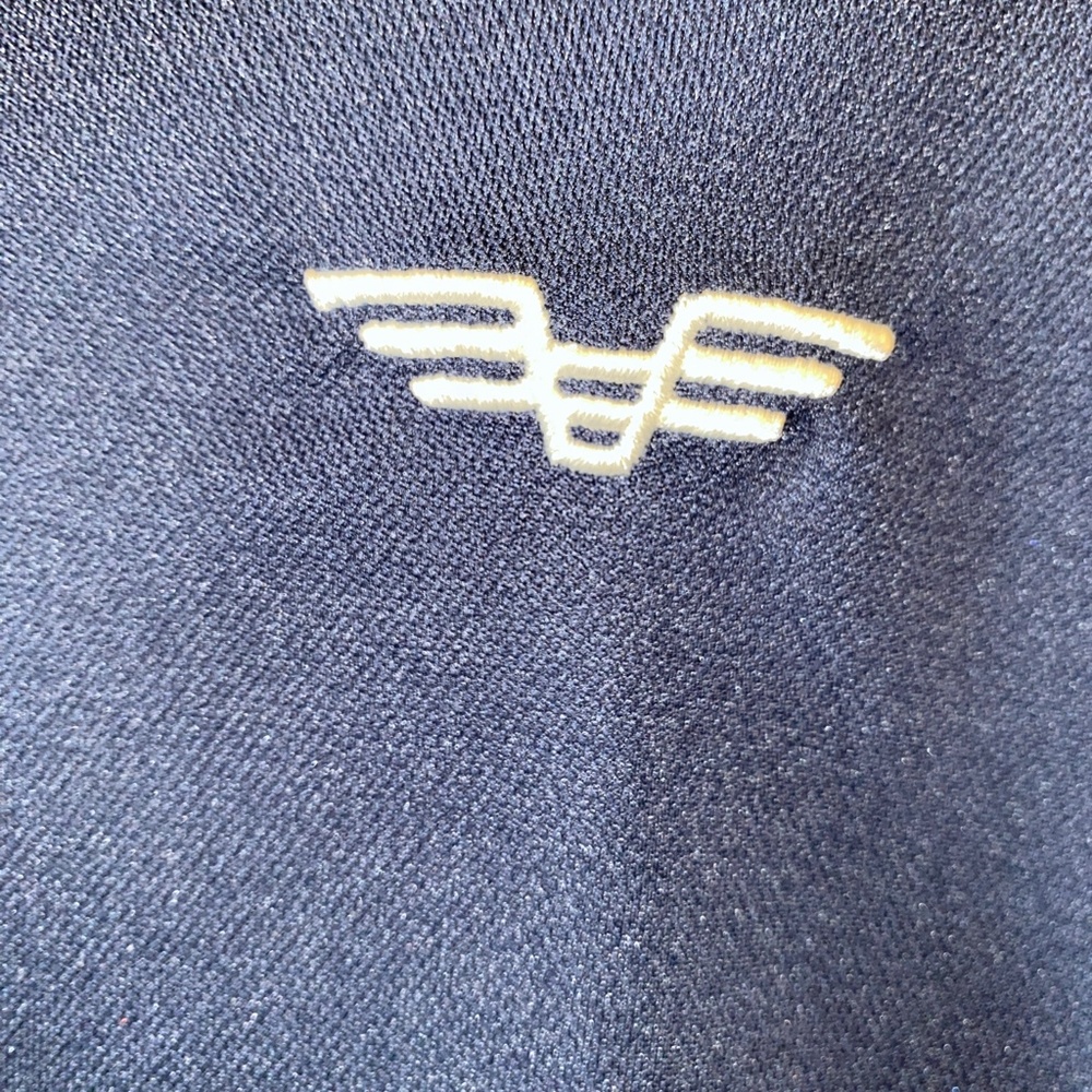NWOT Albert Morris Navy with White Trim Polo - Picture 2 of 4